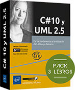 C# 10 y UML 2.5 Pack de 3 libros: De los fundamentos a la utilización de los Design Patterns