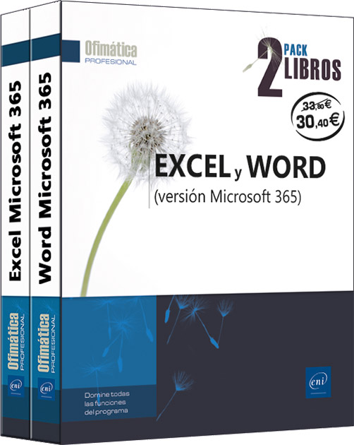 Excel y Word (versión Microsoft 365) - Pack de 2 libros