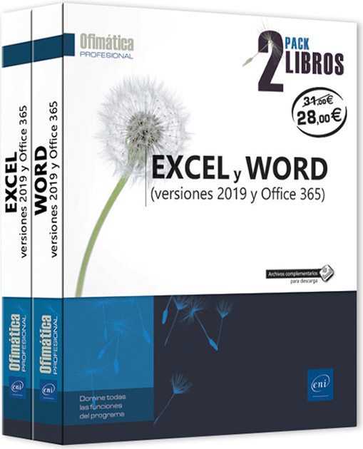 Excel y Word (versiones 2019 y Office 365) - Pack 2 libros