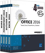 Microsoft® Office 2016 - Pack 4 libros: Word, Excel, PowerPoint y Outlook