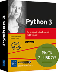 Python 3 - Pack de 2 libros: de la algoritmia al dominio del lenguaje (2ª edición)